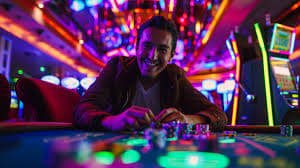Live dealer studio setup showing multiple gaming tables with professional equipment