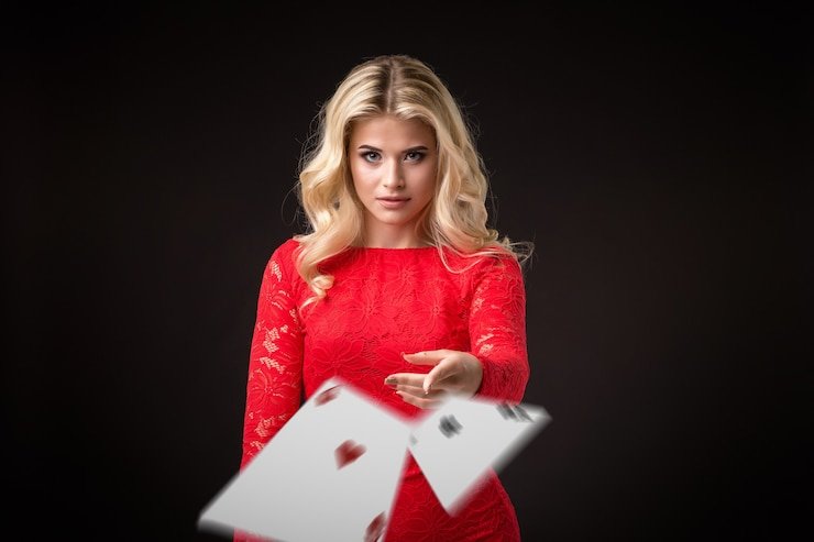 Teen Patti live dealer table interface showing three-card hands and betting controls on mobile screen